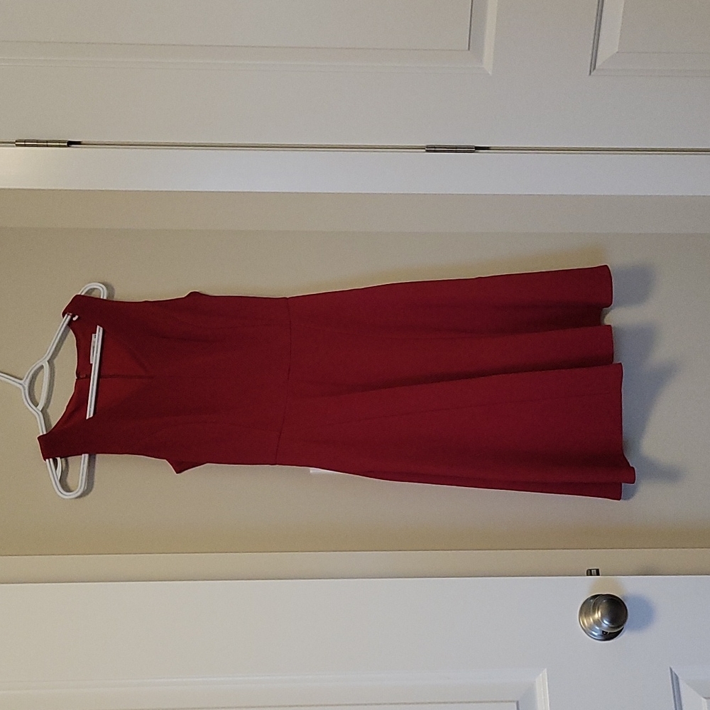 Classic Red Dress with POCKETS